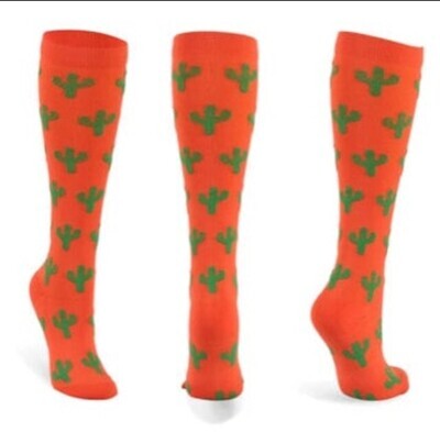 Bright Cactus Compression socks
