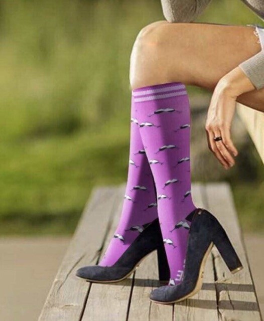 Wine Compression socks 20-30 mmHG