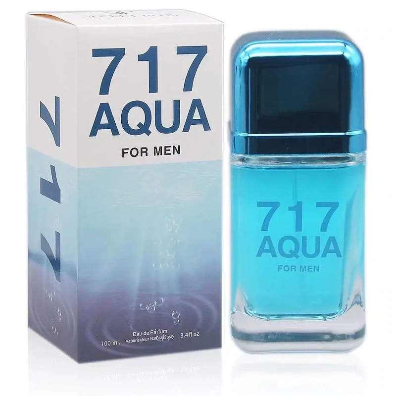 717 AQUA FOR MEN Cologne Secret Plus Eau de Parfum Perfume 3.4 OZ Vaporisateur Natural Spray