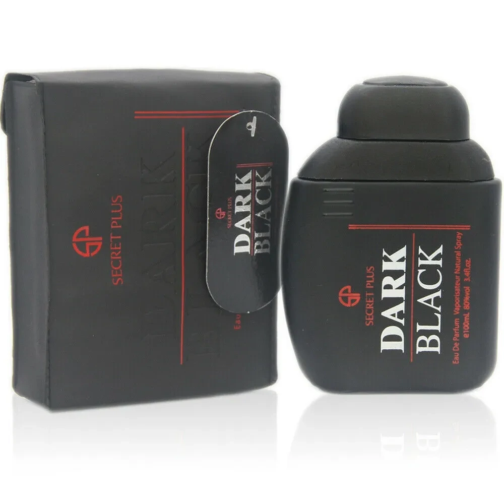 DARK BLACK Secret Plus Eau de Parfum Cologne Perfume 3.4 OZ Vaporisateur Natural Spray #FL2069