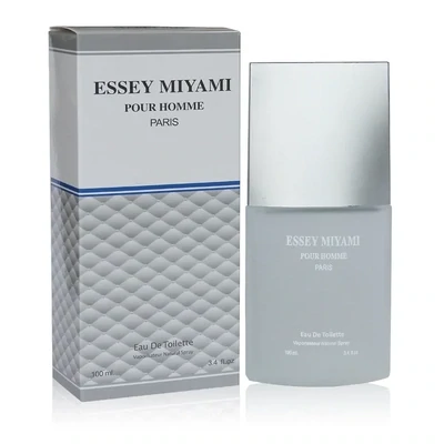 ESSEY MIYAMI POUR HOMME PARIS Secret Plus Eau de Toilett Cologne Perfume 3.4 Oz Vaporisateur Natural Spray #FL1000