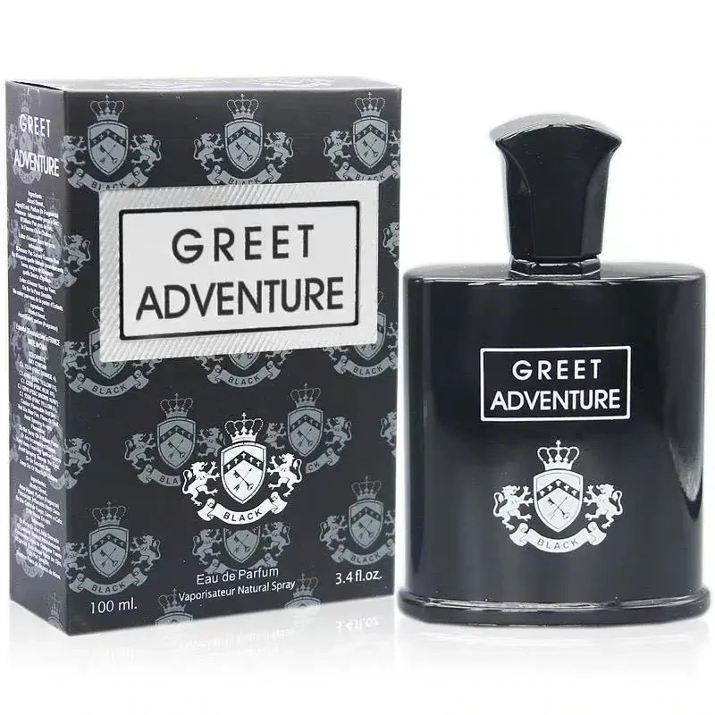GREET ADVENTURE BLACK Secret Plus Eau de Parfum Cologne Perfume 3.4 OZ Vaporisateur Natural Spray #FL1611