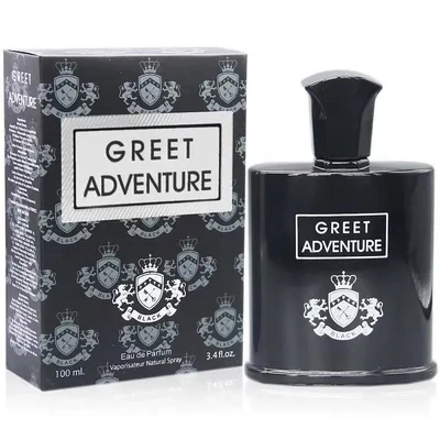 GREET ADVENTURE BLACK Secret Plus Eau de Parfum Cologne Perfume 3.4 OZ Vaporisateur Natural Spray #FL1611