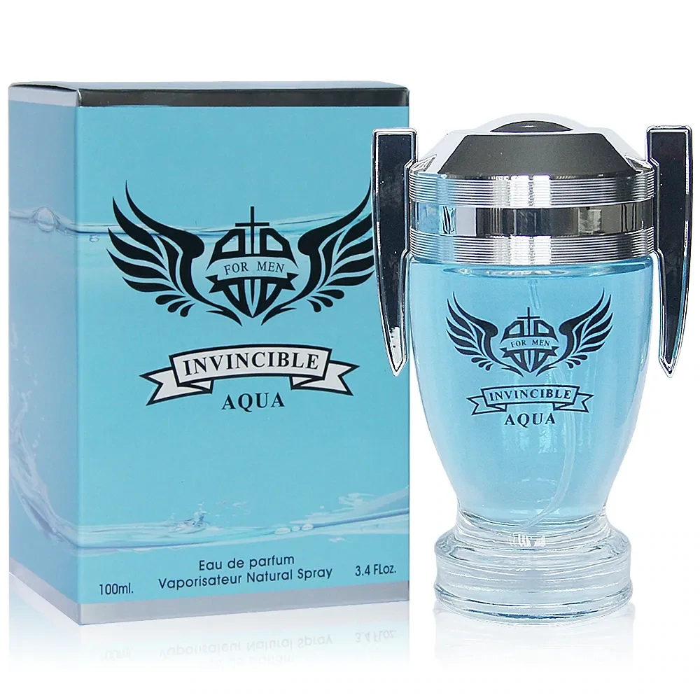 INVINCIBLE AQUA FOR MEN Secret Plus Eau de Parfum Cologne Perfume 3.4 OZ Vaporisateur Natural Spray #FL1802