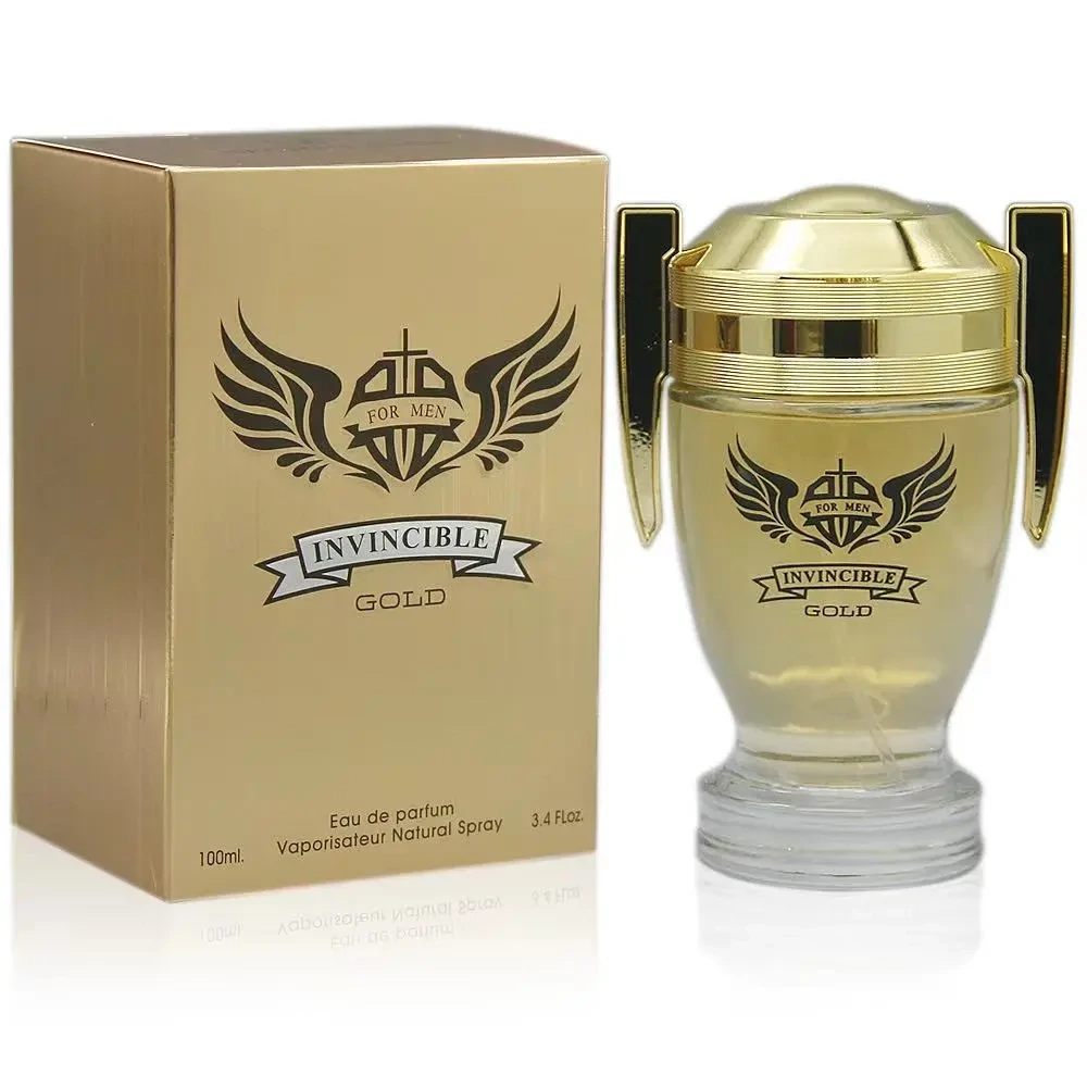 INVINCIBLE GOLD FOR MEN Cologne Secret Plus Eau de Parfum Perfume 3.4 OZ Vaporisateur Natural Spray #FL2083