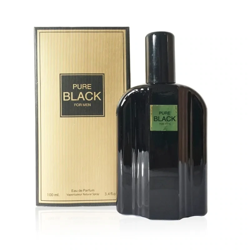 PURE BLACK FOR MEN Secret Plus Eau de Parfume Cologne Perfume 3.4 Oz Vaporisateur Natural Spray #FL1215