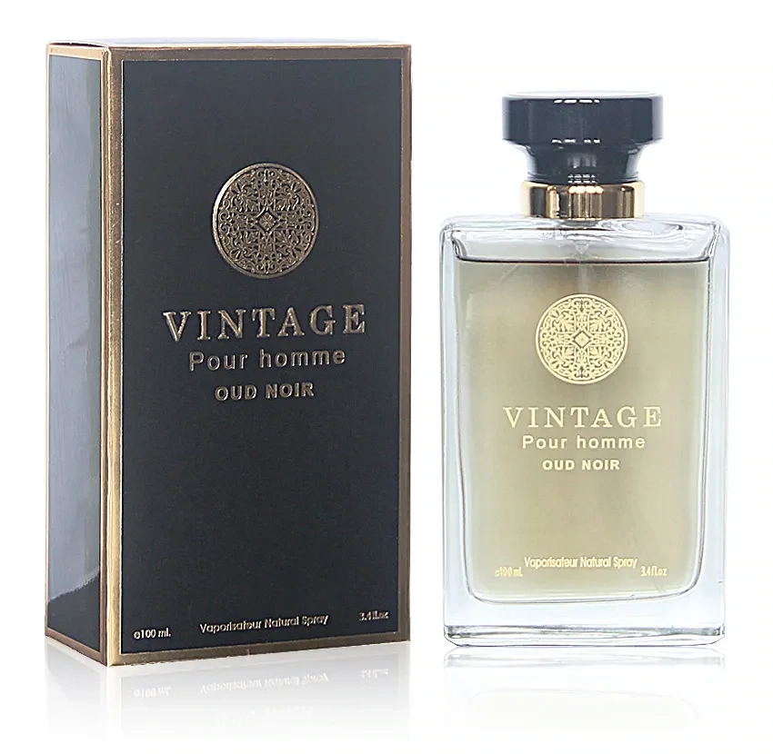 VINTAGE POUR HOMME OUD NOIR Secret Plus Eau de Toilett Cologne Perfume 3.4 Oz Vaporisateur Natural Spray #FL0942