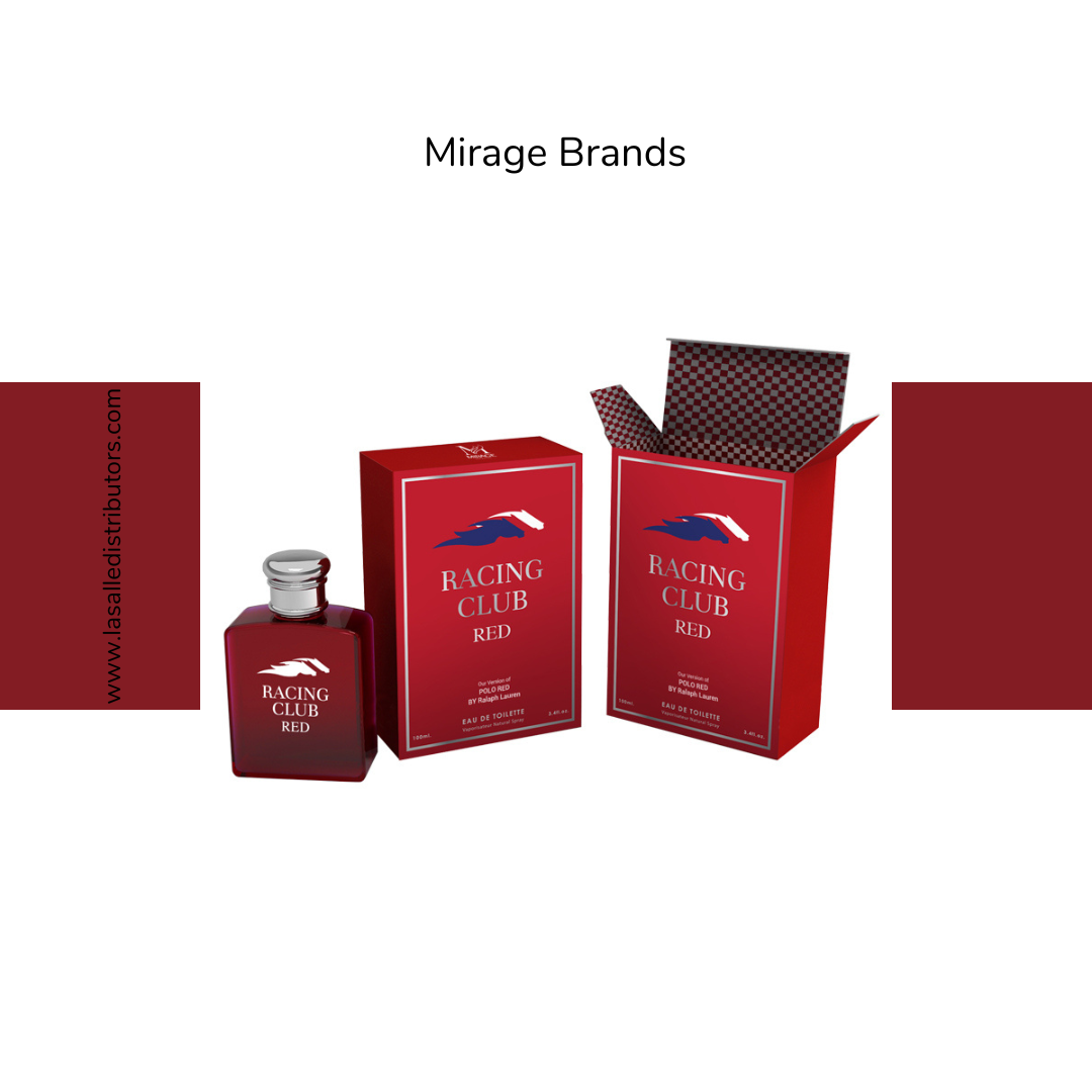 Mirage Brands 3.4 Oz EDT Spray - Racing Club Red (Version Of Polo Red)