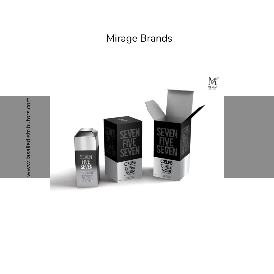 Mirage Brands 3.4 Oz EDT Spray - 757 Celeb Ultra Noir (Version Of 212 VIP Black Extra By Carolina Herrera)