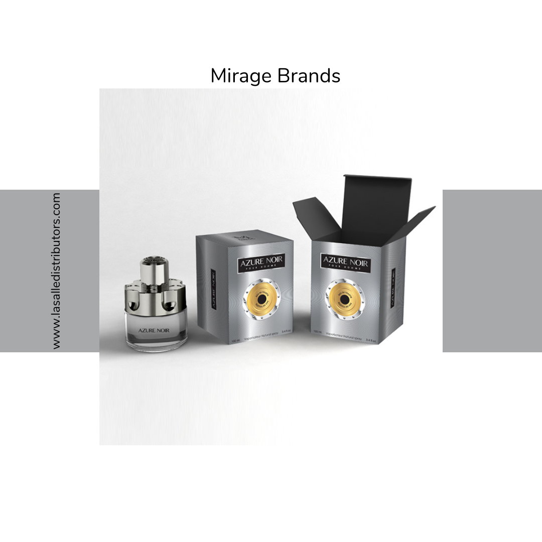 Mirage Brands 3.4 Oz EDT Spray - Azure Noir (Version Of Wanted By Azzaro)