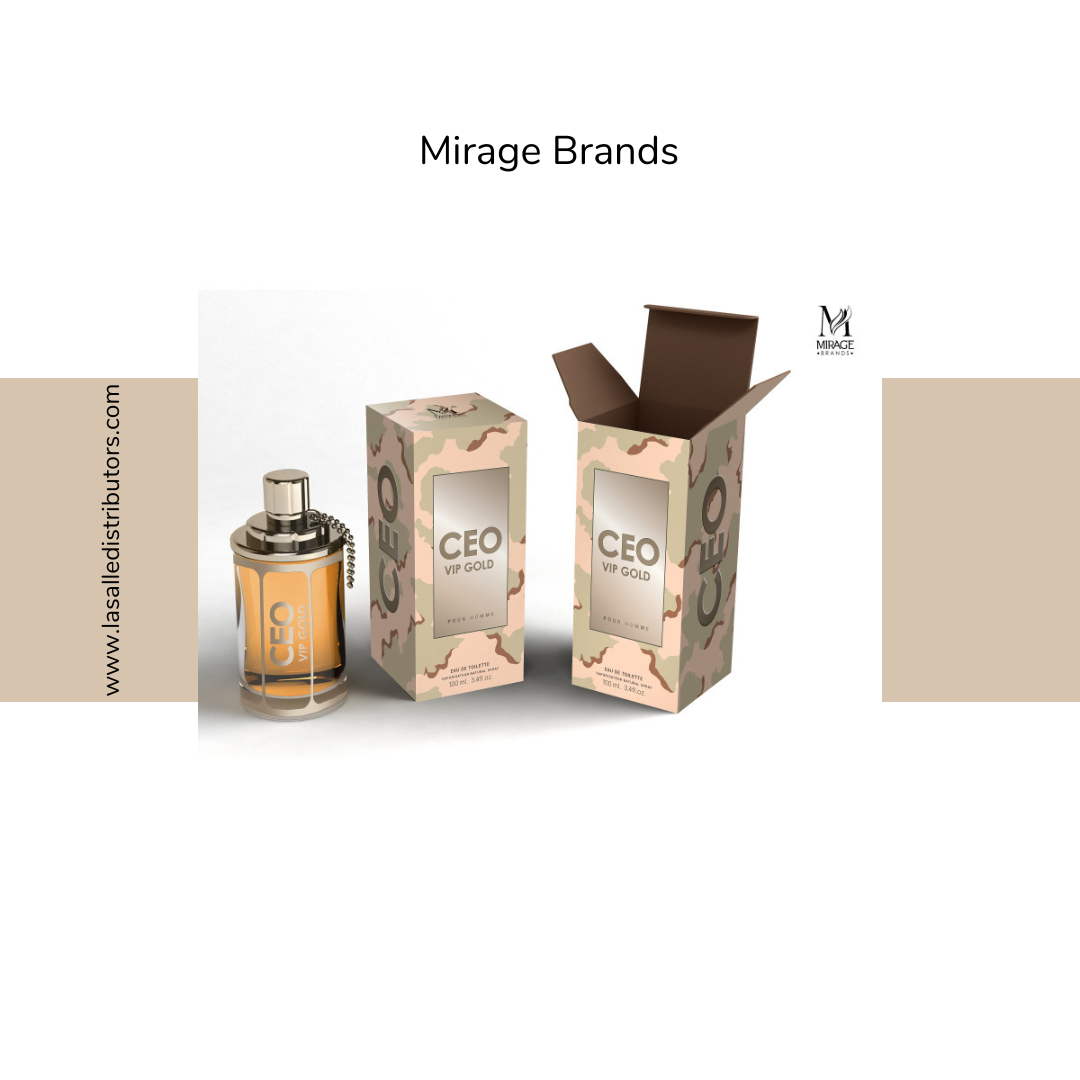 Mirage Brands 3.4 Oz EDT Spray - CEO VIP Gold (Version Of Hugo Boss Hugo Man)