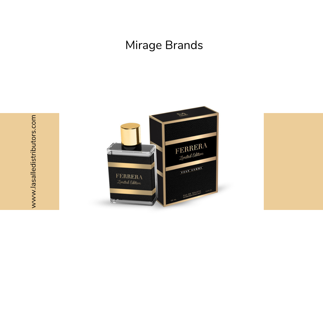Mirage Brands 3.4 Oz EDT Spray - Ferrera Limited Edition (Version Of CH Insignia By Carolina Herrera)