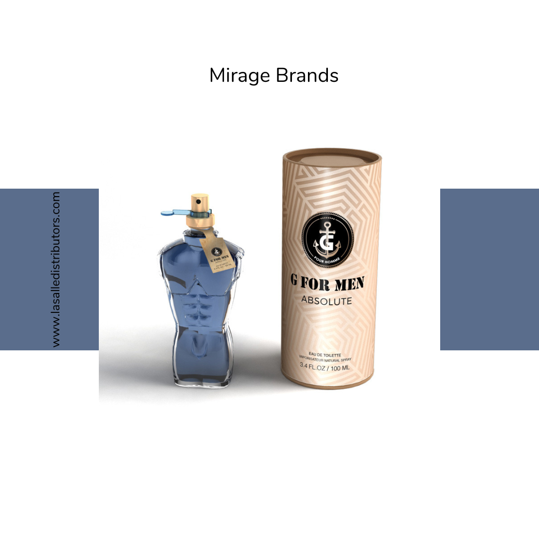 Mirage Brands 3.4 Oz EDT Spray - G For Men Absolute (Version Of Jean Paul Gaultier Intense)