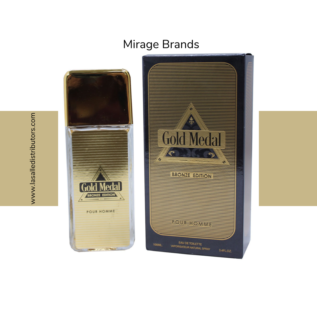 Mirage Brands 3.4 Oz EDT Spray - Gold Medal Bronze Edition (Version Of 1 Million Elixir By Paco Rabanne)