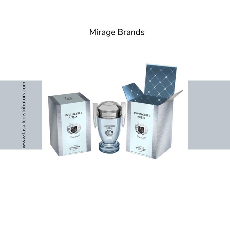 Mirage Brands 3.4 Oz EDT Spray - Invincible Aqua (Version Of Invictus Aqua By Paco Rabanne)