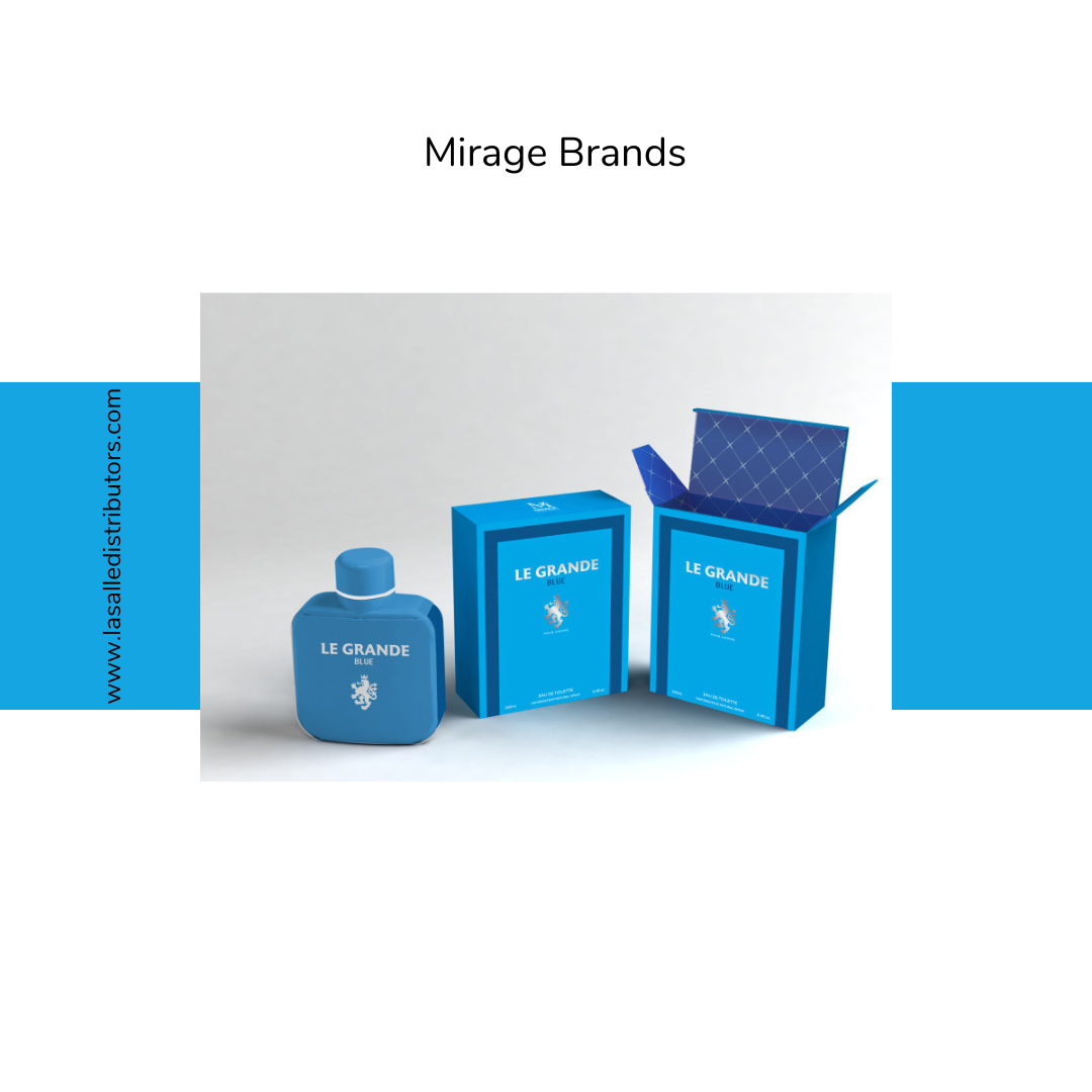 Mirage Brands 3.4 Oz EDT Spray - Le Grande Blue (Version Of Lacoste L.12.12 Blue)