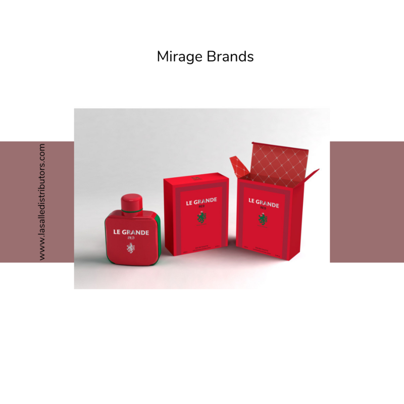 Mirage Brands 3.4 Oz EDT Spray - Le Grande Red (Version Of Lacoste L.12.12 Rouge)