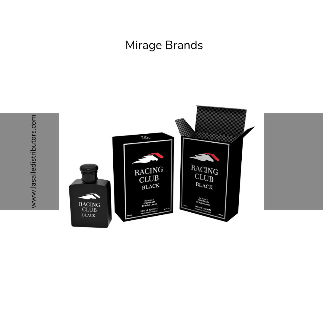 Mirage Brands 3.4 Oz EDT Spray - Racing Club Black (Version Of Polo Black By Ralph Lauren)