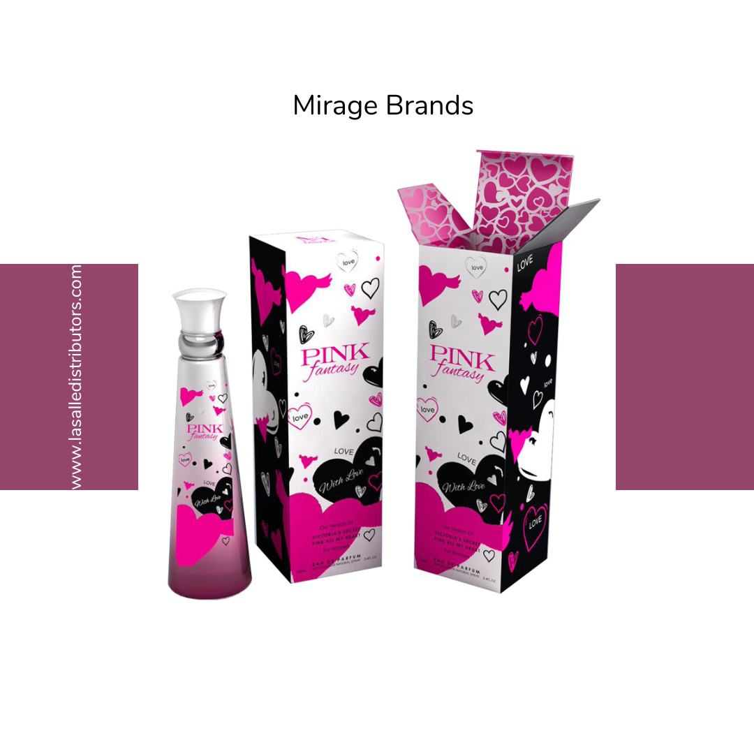 Mirage Brands 3.4 Oz EDP Spray - Pink Fantasy (Inspired By Pink All My Heart By VS)