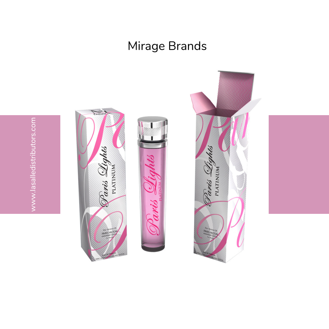 Mirage Brands 3.4 Oz EDP Spray - Paris Lights Platinum (Inspired By Paris Hilton Anniversary Edition)