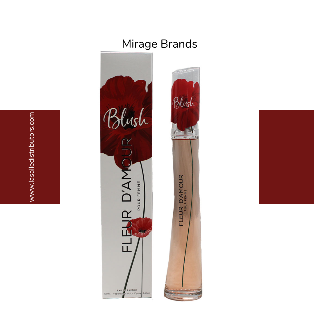 Mirage Brands 3.4 Oz EDP Spray - Fleur D&#39;Amour Blush (Inspired By Flower By Kenzo L&#39;Absolute)