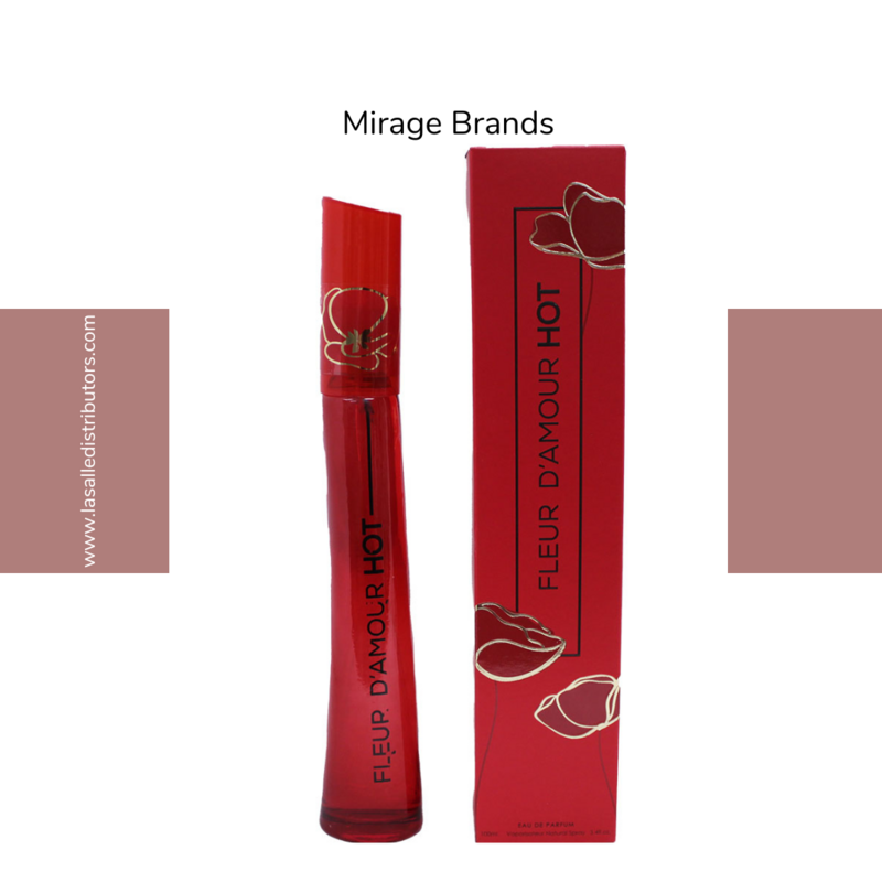 Mirage Brands 3.4 Oz EDP Spray - Fleur D&#39;Amour Hot (Inspired By Kenzo Flower Red Edition By Kenzo)