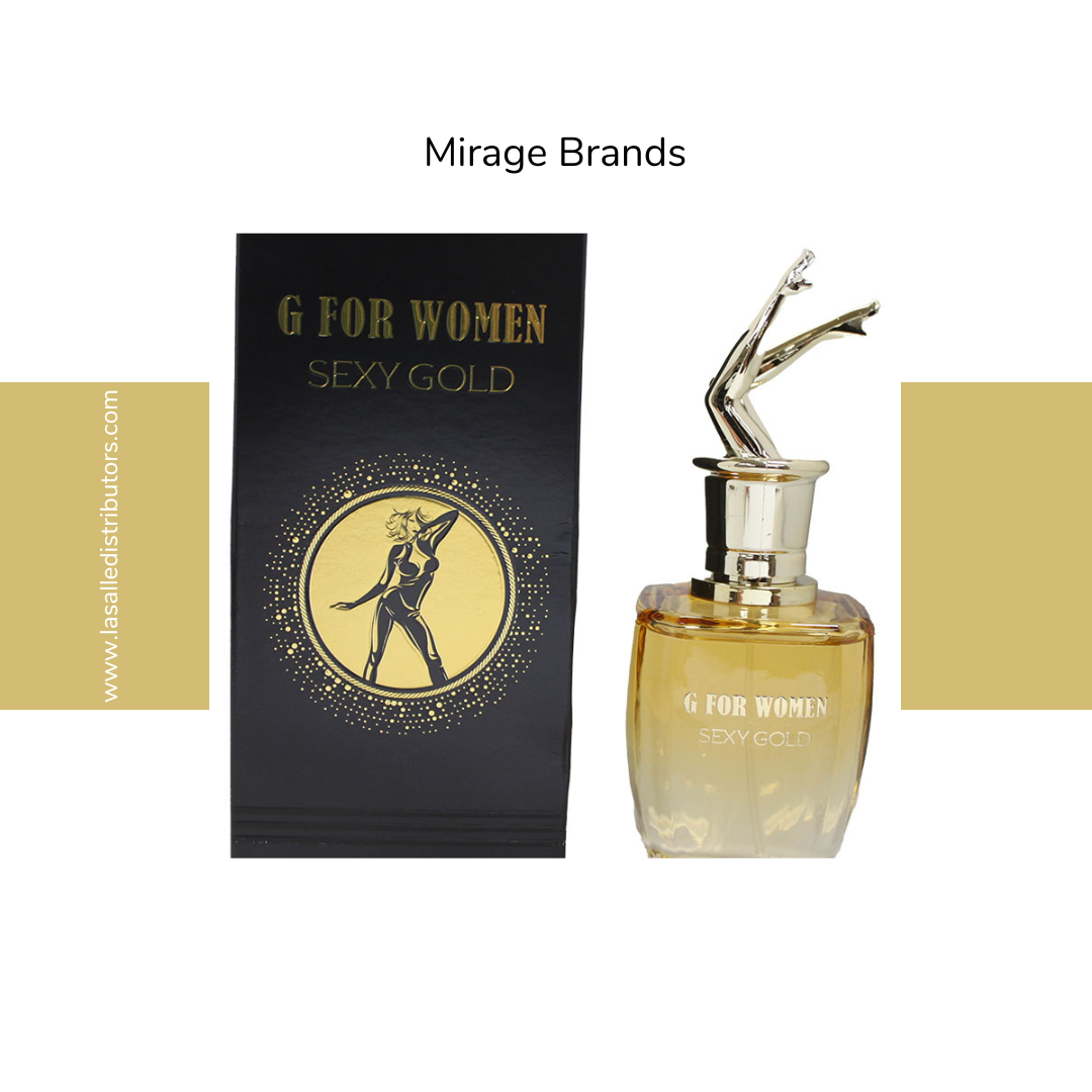 Mirage Brands 3.4 Oz EDP Spray - G For Women Sexy Gold (Inspired By Scandal Gold By Jean Paul Gaultier)