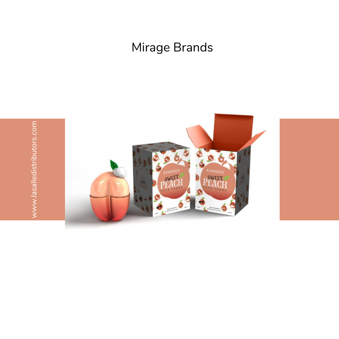 Mirage Brands 3.4 Oz EDP Spray - Kimberly Sweet Peach (Inspired By Kimoji Peach By Kim Kardashian)