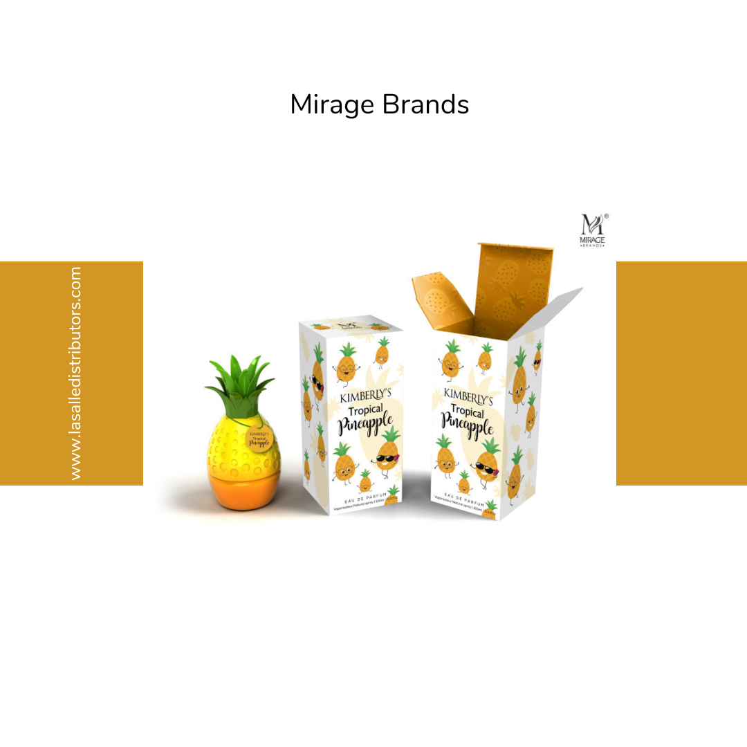 Mirage Brands 3.4 Oz EDP Spray - Kimberly Tropical Pineapple (Inspired By Kimoji Pineapple By Kim Kardashian)