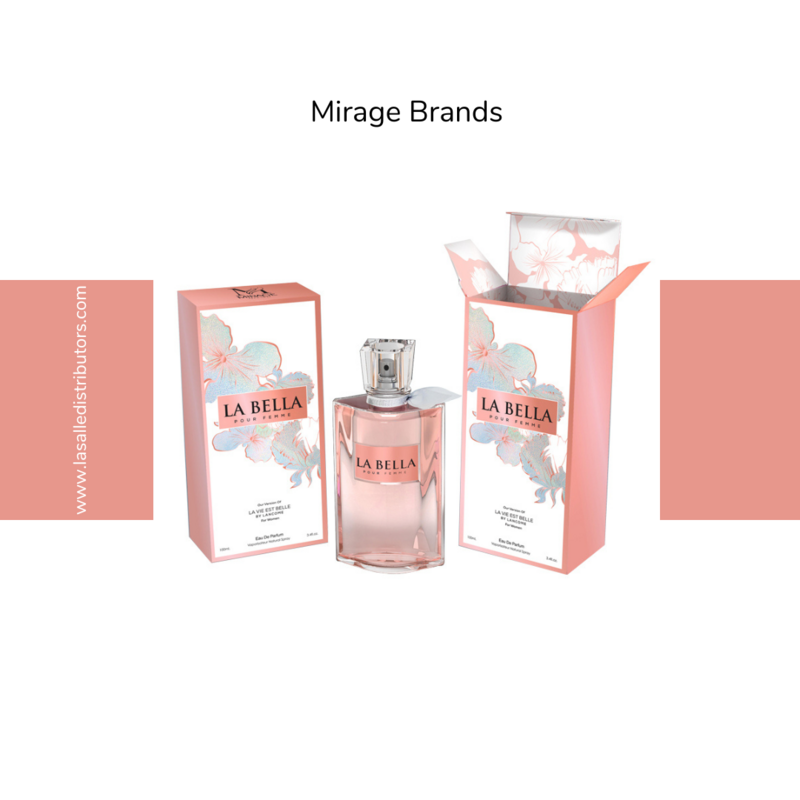 Mirage Brands 3.4 Oz EDP Spray - La Bella (Inspired By La Vie Est Belle By Lancome)