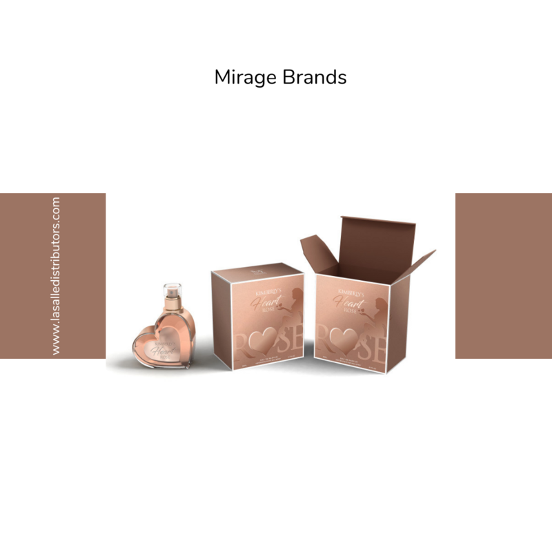 Mirage Brands 3.4 Oz EDP Spray - Kimberly&#39;s Heart Rose (Inspired By KKW Hearts Rose)