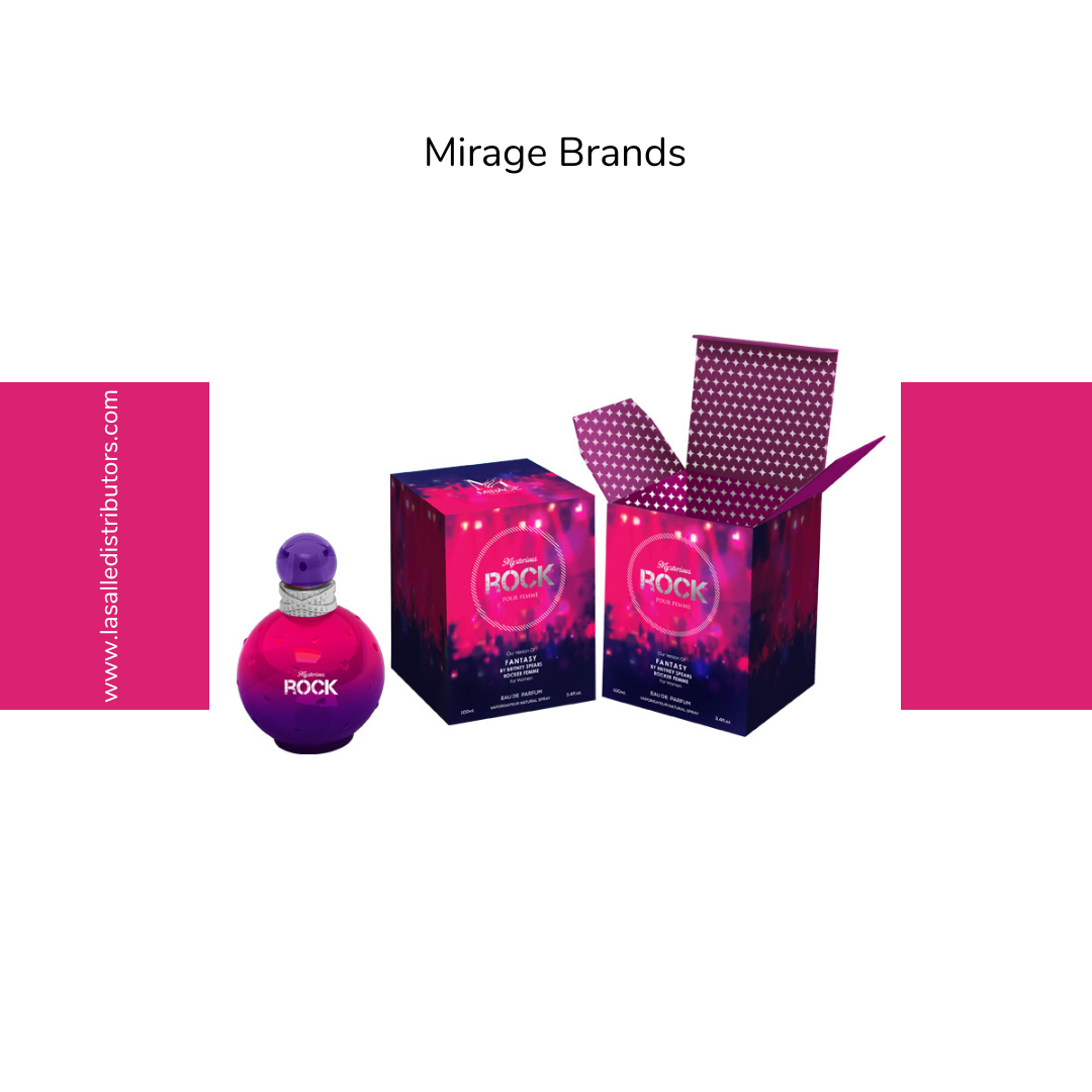 Mirage Brands 3.4 Oz EDP Spray - Mysterious Rock (Inspired By Rocker Femme Fantasy By Britney Spears)