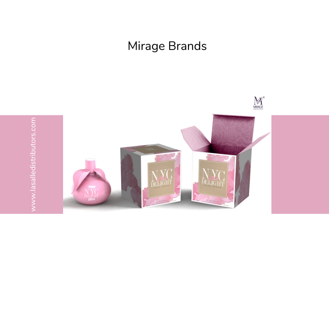 Mirage Brands 3.4 Oz EDP Spray - NYC Delight Rose (Inspired By Be Extra Delicious By DKNY)