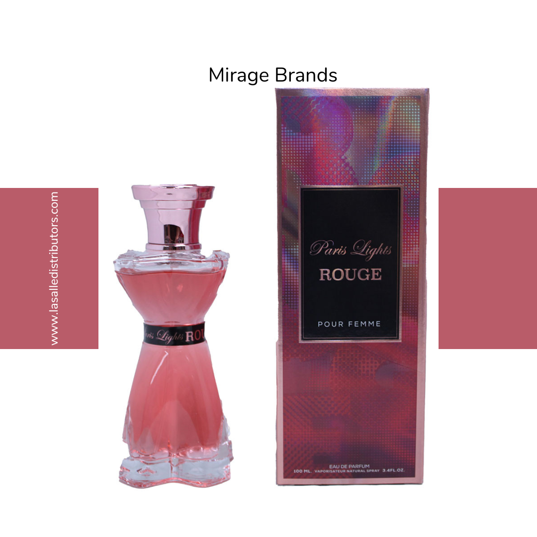 Mirage Brands 3.4 Oz EDP Spray - Paris Lights Rouge (Inspired By Ruby Rush By Paris Hilton)
