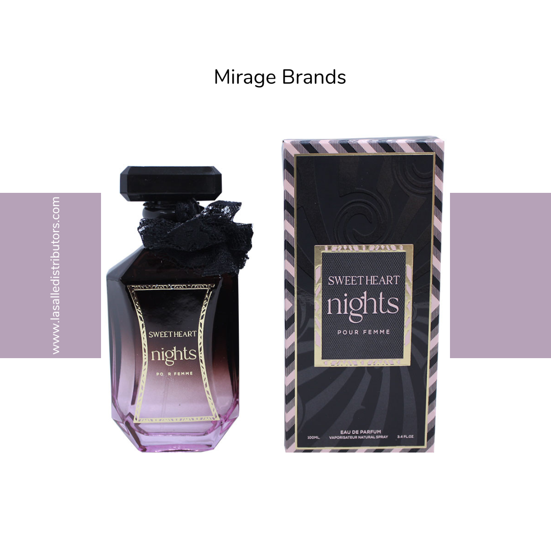 Mirage Brands 3.4 Oz EDP Spray - Sweetheart Nights (Inspired By Tease Candy Noir By Victoria&#39;s Secret)