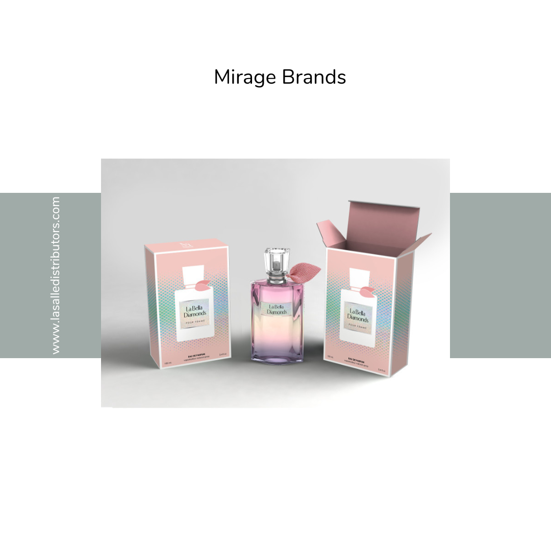 Mirage Brands 3.4 Oz EDP Spray- La Bella Diamonds (Inspired By La Vie Est Belle By Lancome Soleil Crystal)