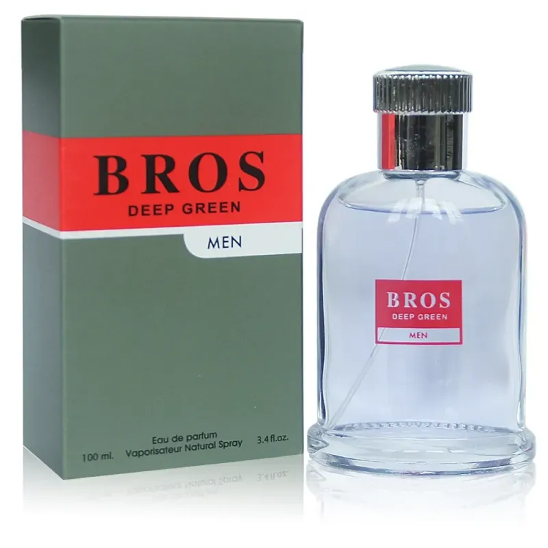 BROS DEEP GREEN FOR MEN Secret Plus Eau de Parfume Cologne Perfume 3.4 Oz Vaporisateur Natural Spray #FL0355