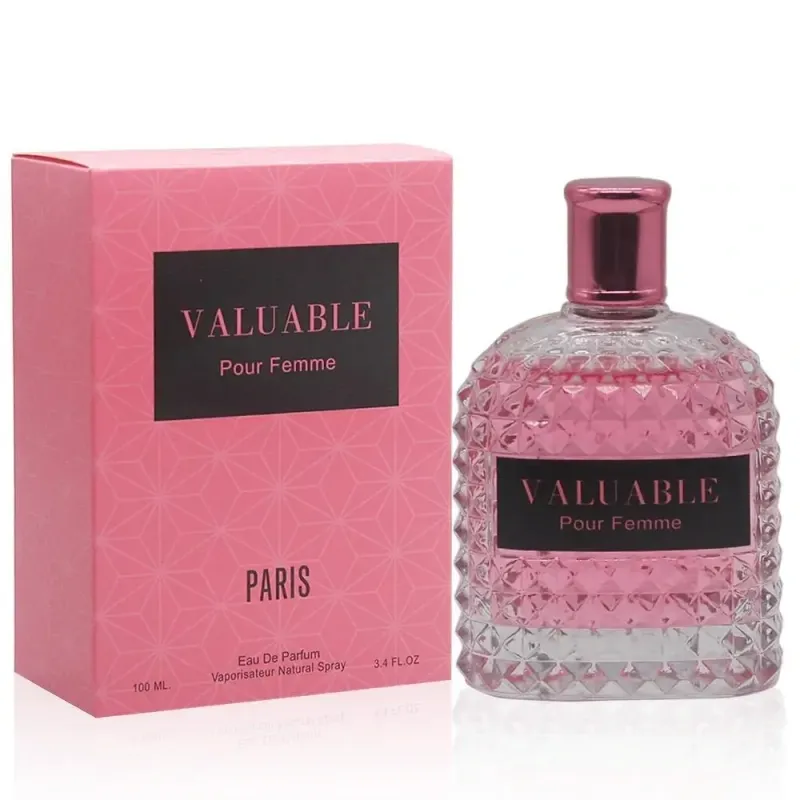 VALUABLE POUR FEMME BY Secret Plus Eau de Parfume Cologne Perfume 3.4 Oz Vaporisateur Natural Spray #FL2496