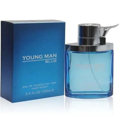 YOUNG MAN BLUE Secret Plus Eau de Toilette Cologne Perfume 3.4 Oz Vaporisateur Natural Spray #FL2250