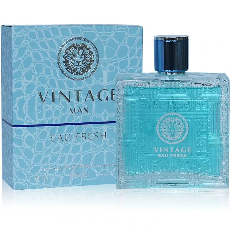 VINTAGE MAN EAU FRESH Secret Plus Eau de Toilett Cologne Perfume 3.4 Oz Vaporisateur Natural Spray #FL1789