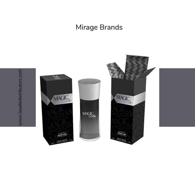 Mirage Brands 3.4 Oz EDT Spray - Magic Code(Version Of Armani Code By Giorgio Armani)