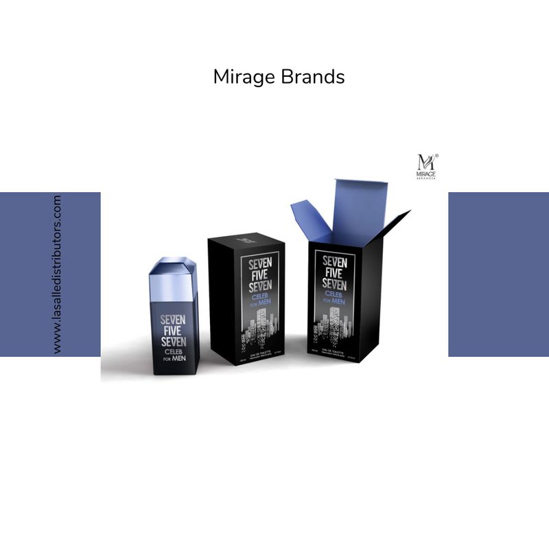 Mirage Brands 3.4 Oz EDT Spray - 757 Celeb Men (Version Of 212 VIP Men By Carolina Herrera)