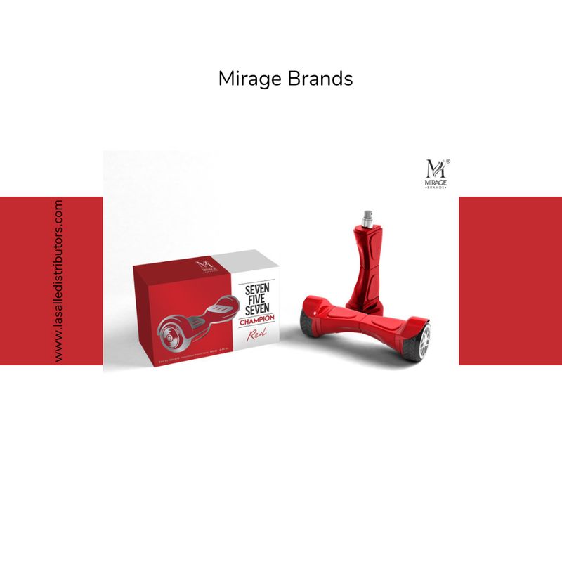 Mirage Brands 3.4 Oz EDT Spray - 757 Champion Red