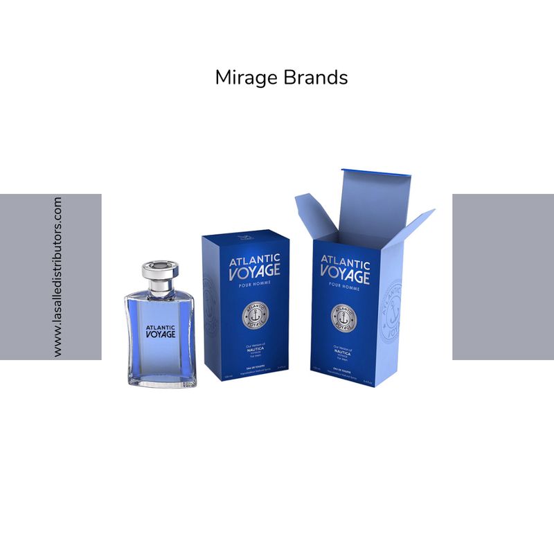 Mirage Brands 3.4 Oz EDT Spray - Atlantic Voyage (Version Of Nautica Voyage)