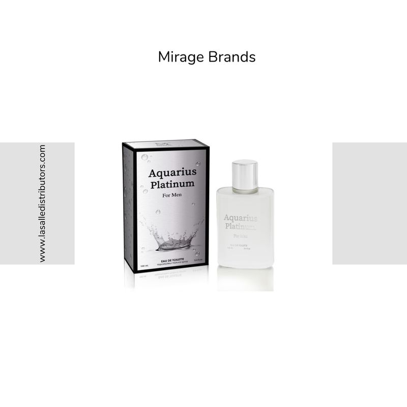 Mirage Brands 3.4 Oz EDT Spray - Aquarius Platinum (Version Of Acqua Di Gio Limited Edition)