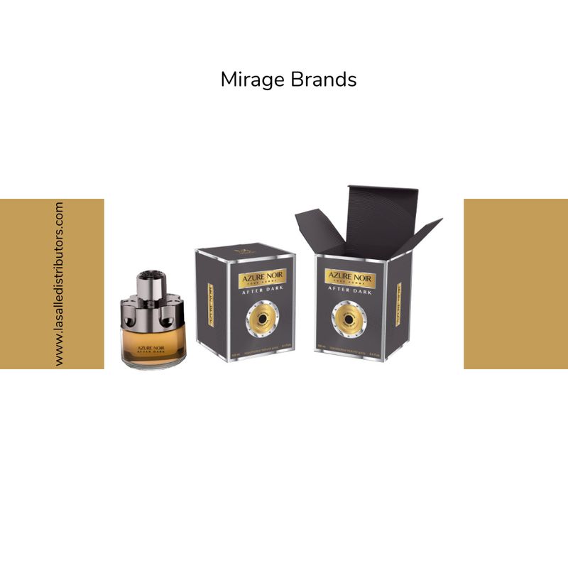 Mirage Brands 3.4 Oz EDT Spray - Azure Noir After Dark (Version Of Azzaro Wanted By Night)