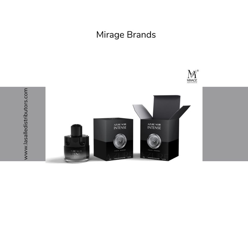 Mirage Brands 3.4 Oz EDT Spray - Azure Noir Intense (Version Of Azzaro The Most Wanted)