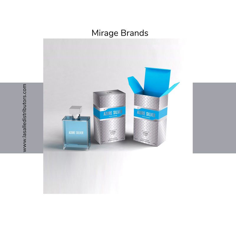 Mirage Brands 3.4 Oz EDT Spray - Azure Silver (Version Of Chrome By Azzaro)