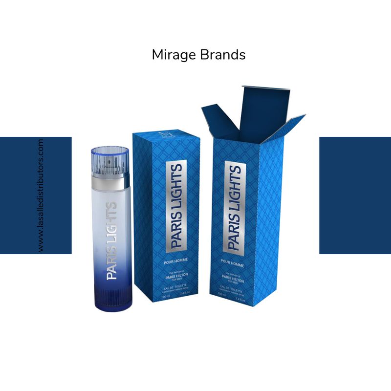 Mirage Brands 3.4 Oz EDT Spray - Paris Lights (Version Of Paris Hilton For Men)