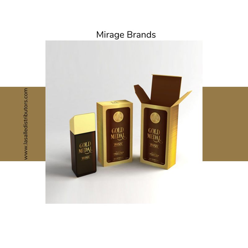 Mirage Brands 3.4 Oz EDT Spray - Gold Medal Prive (Version Of 1 Million Prive By Paco Rabanne)